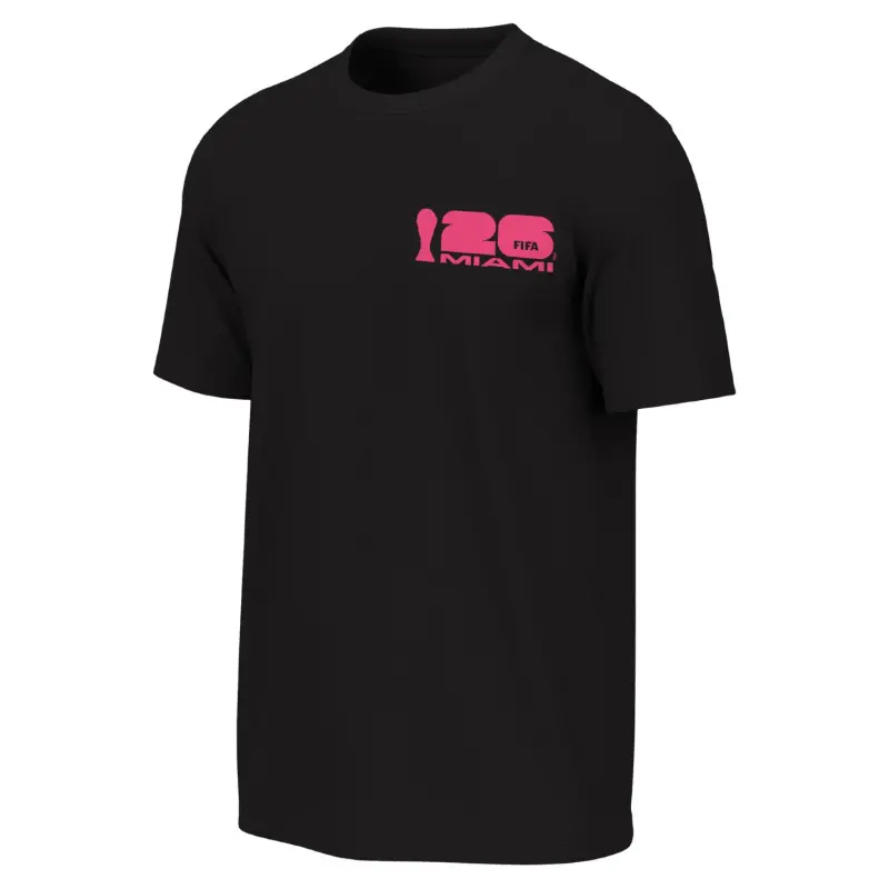 US Football Jerseys 2026 World Cup Miami Poster Black T-Shirt – Unisex– Official NFL Jerseys & Sportswear