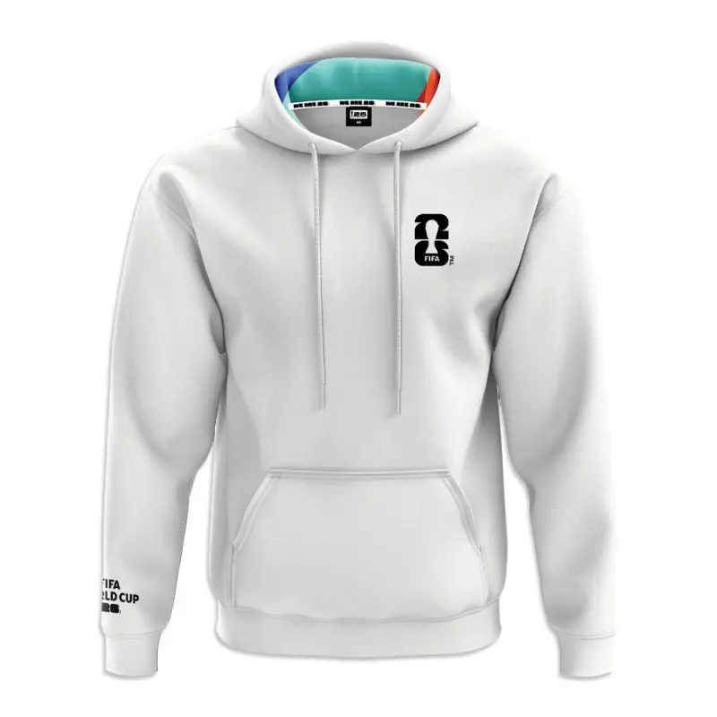 US Football Jerseys 2026 World Cup Pattern White Hoodie – Unisex– Official NFL Jerseys & Sportswear