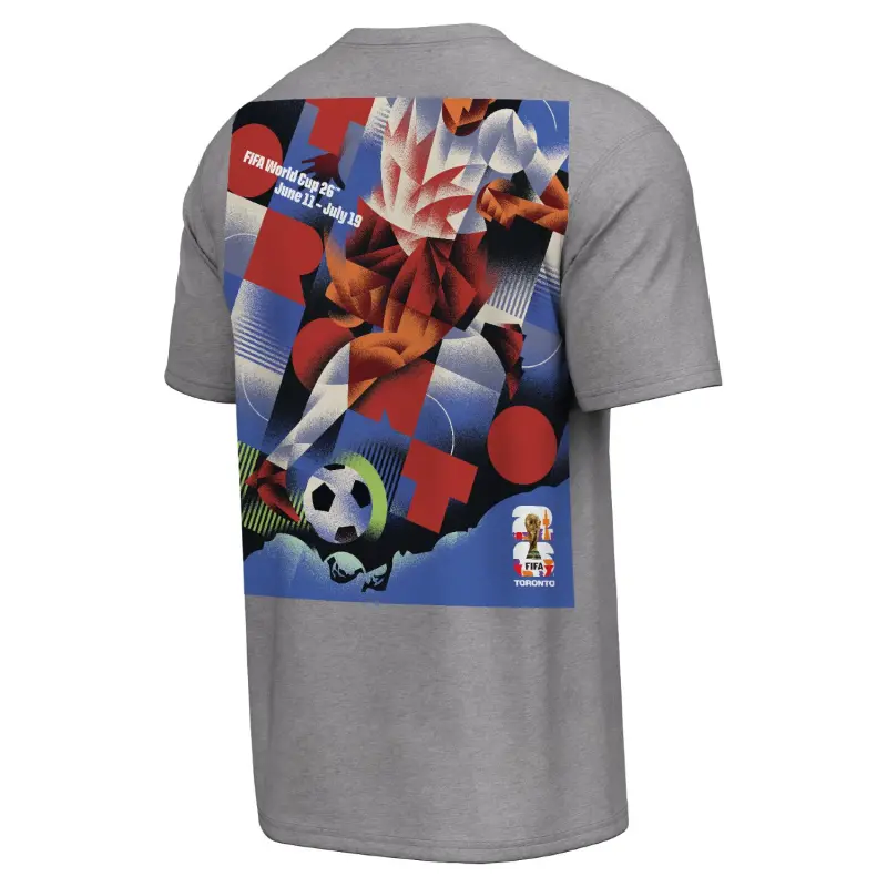 US Football Jerseys 2026 World Cup Toronto Poster Grey T-Shirt [ENG] – Unisex– Official NFL Jerseys & Sportswear
