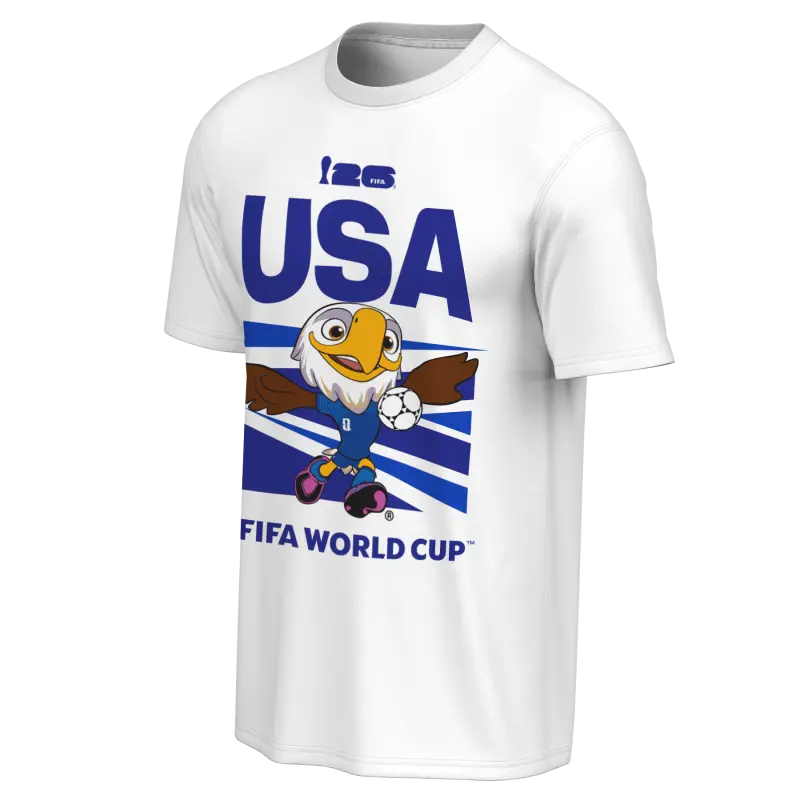 US Football Jerseys 2026 World Cup USA Mascot White T-Shirt – Unisex– Official NFL Jerseys & Sportswear