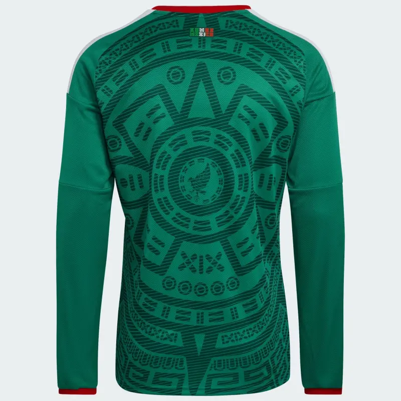 US Football Jerseys adidas Mexico 2026 Home Long Sleeve Jersey – Men’s– Official NFL Jerseys & Sportswear