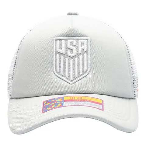 US Football Jerseys Adult Fan Ink USMNT Fog Grey Trucker Hat– Official NFL Jerseys & Sportswear