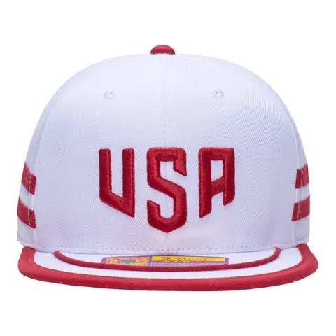 US Football Jerseys Adult Fan Ink USMNT Off-Shore White Snapback Hat– Official NFL Jerseys & Sportswear