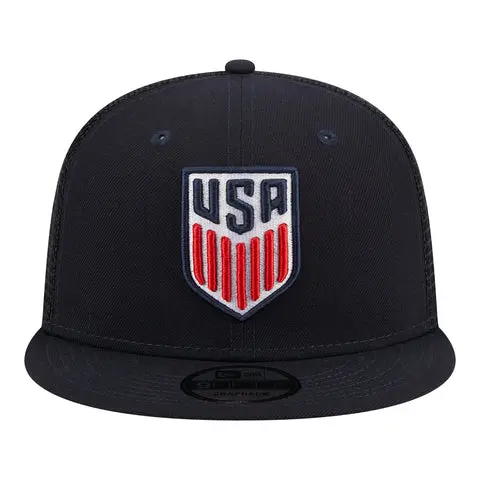 US Football Jerseys Adult New Era USMNT 9Fifty Classic Trucker Navy Hat– Official NFL Jerseys & Sportswear