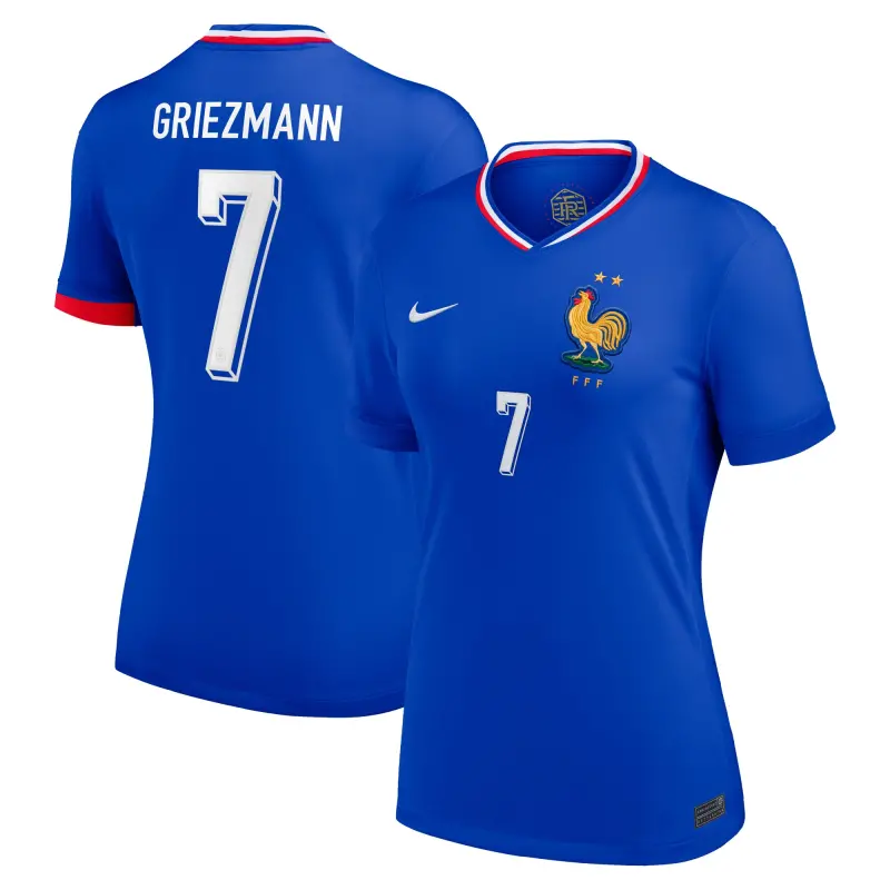 US Football Jerseys Antoine Griezmann France National Team Nike Women’s 2024 Home Replica Jersey – Blue– Official NFL Jerseys & Sportswear