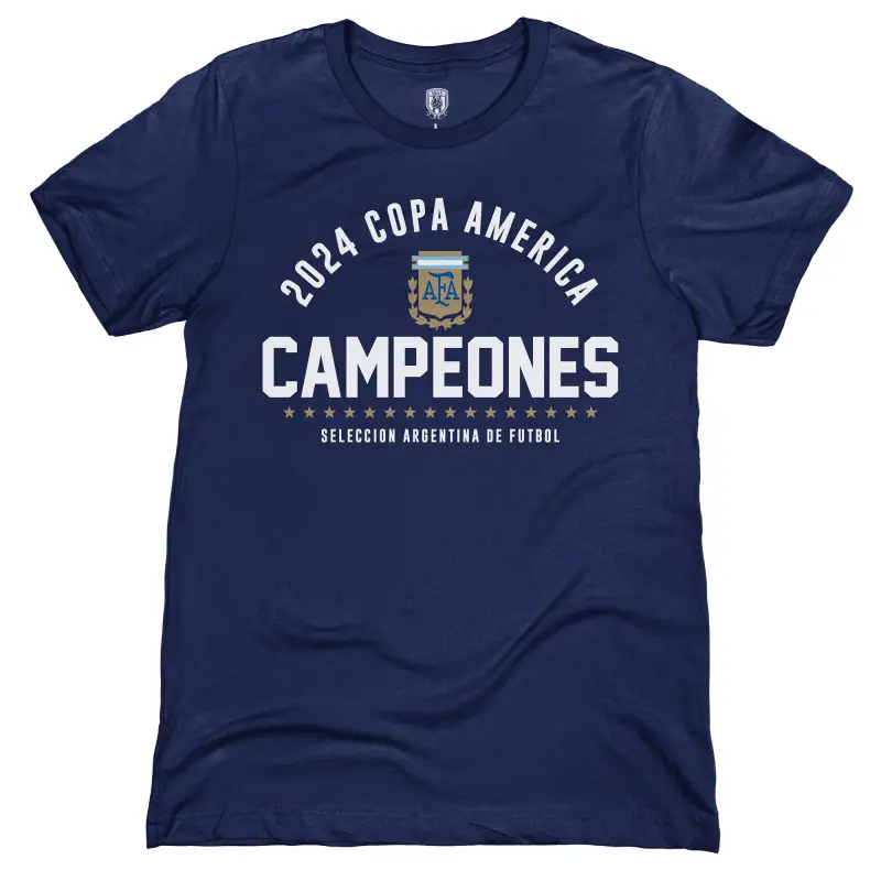 US Football Jerseys Argentina National Team 1863FC 2024 Copa America Champions T-Shirt – Navy– Official NFL Jerseys & Sportswear