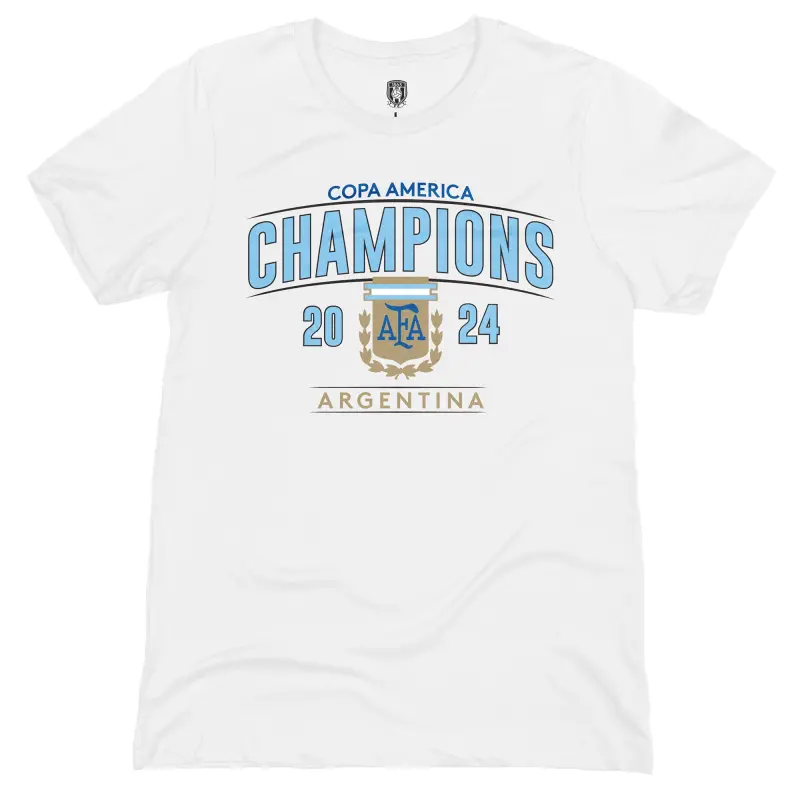 US Football Jerseys Argentina National Team 1863FC 2024 Copa America Champions T-Shirt – White– Official NFL Jerseys & Sportswear