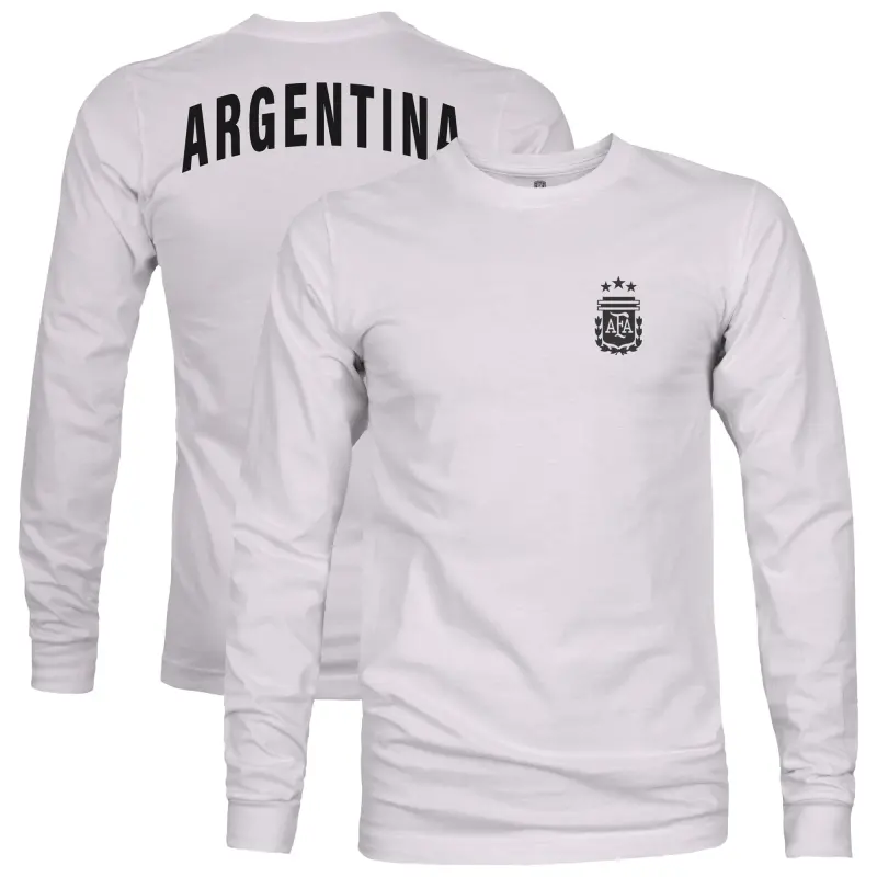 US Football Jerseys Argentina National Team 1863FC Back Team Arch Long Sleeve T-Shirt – Gray– Official NFL Jerseys & Sportswear