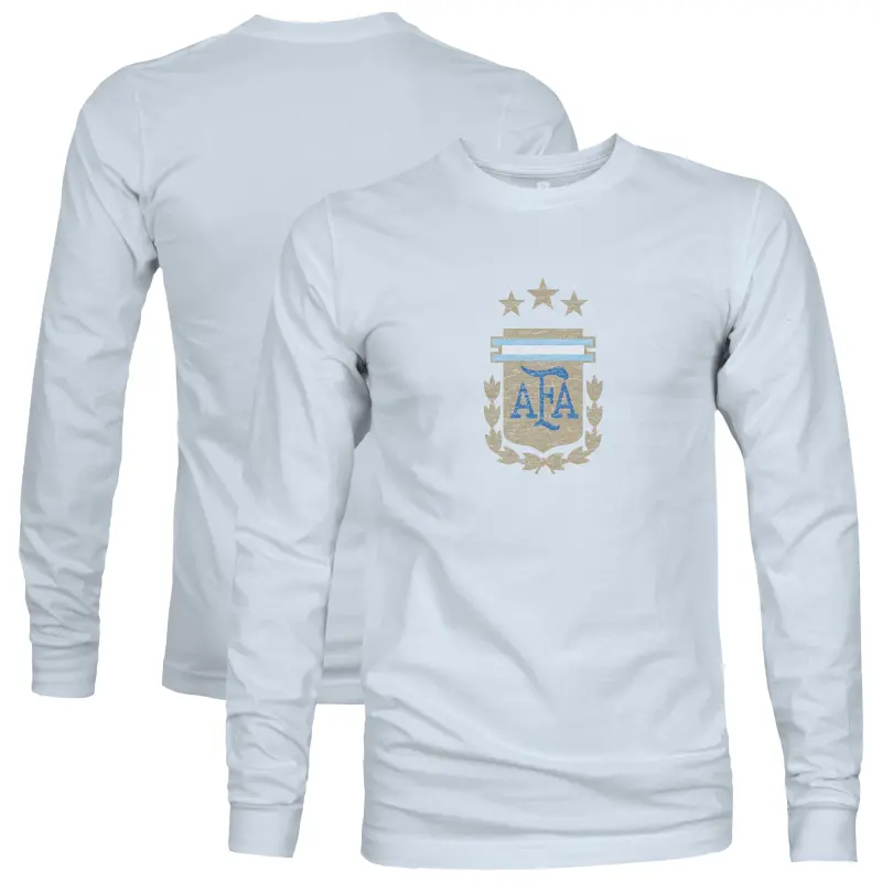 US Football Jerseys Argentina National Team 1863FC Color Badge Long Sleeve T-Shirt – Light Blue– Official NFL Jerseys & Sportswear