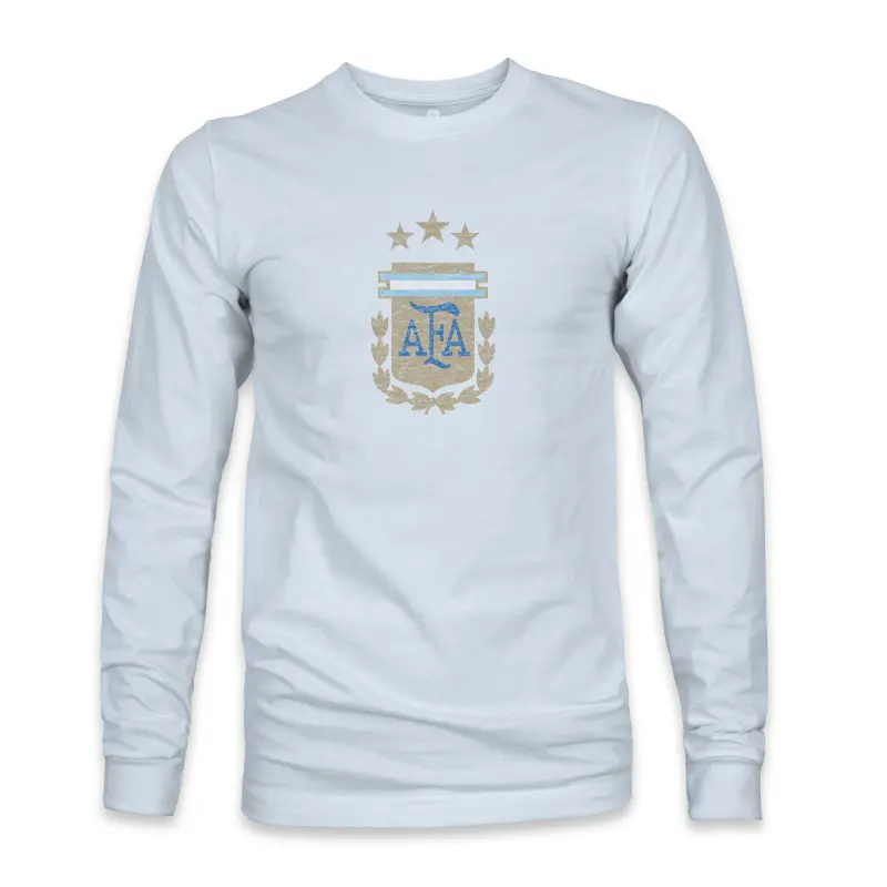 US Football Jerseys Argentina National Team 1863FC Color Badge Long Sleeve T-Shirt – Light Blue– Official NFL Jerseys & Sportswear