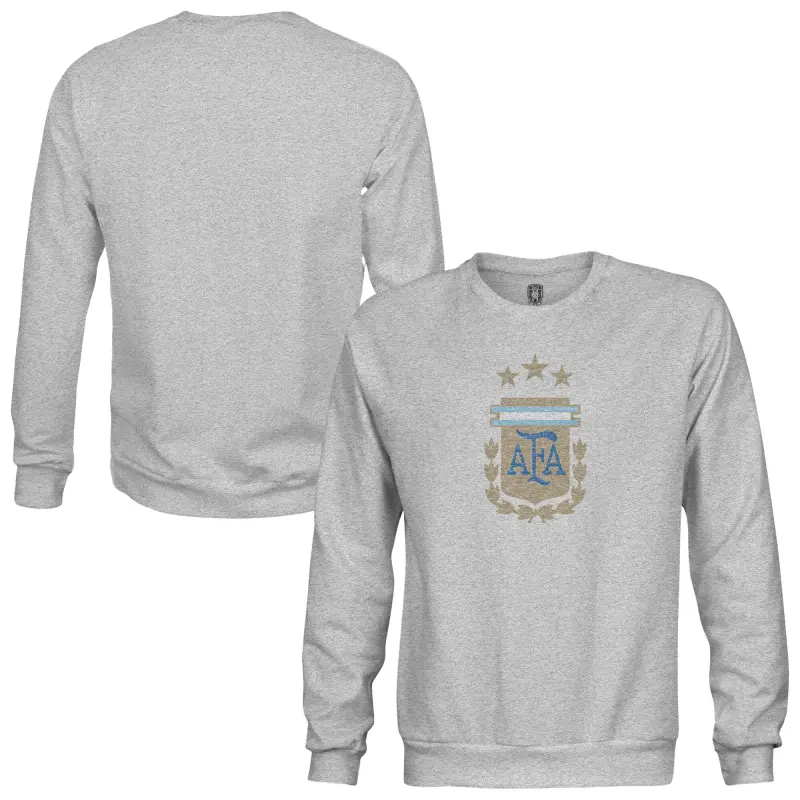 US Football Jerseys Argentina National Team 1863FC Pullover Crewneck Sweatshirt – Heather Gray– Official NFL Jerseys & Sportswear