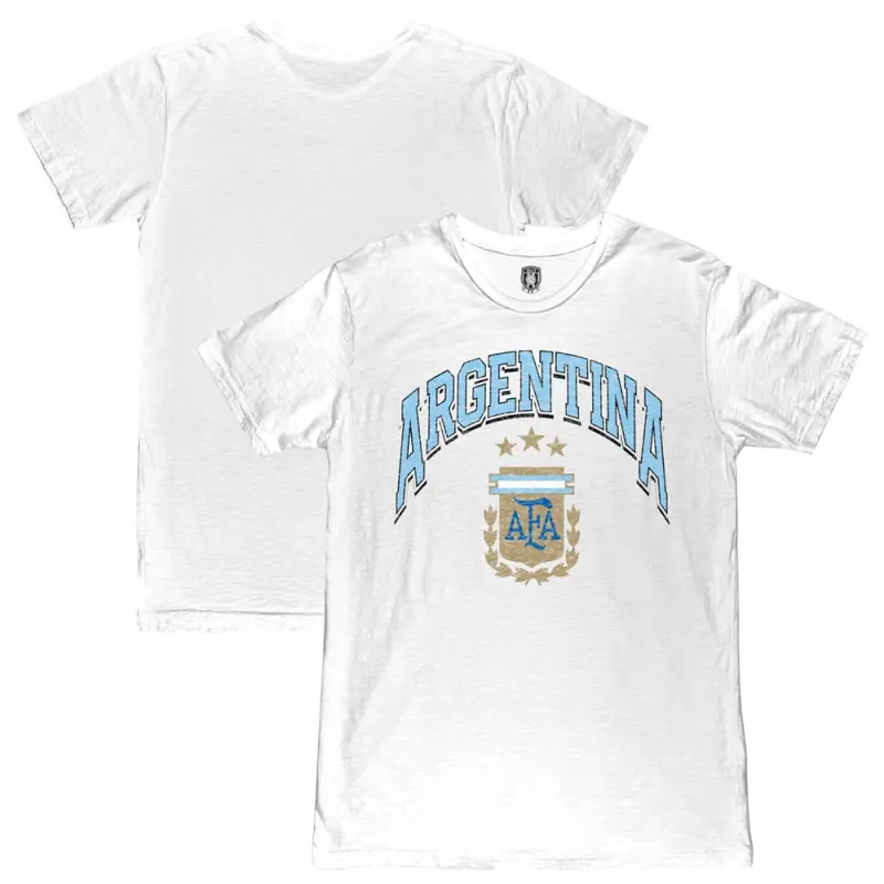 US Football Jerseys Argentina National Team 1863FC Retro Wordmark T-Shirt – White– Official NFL Jerseys & Sportswear