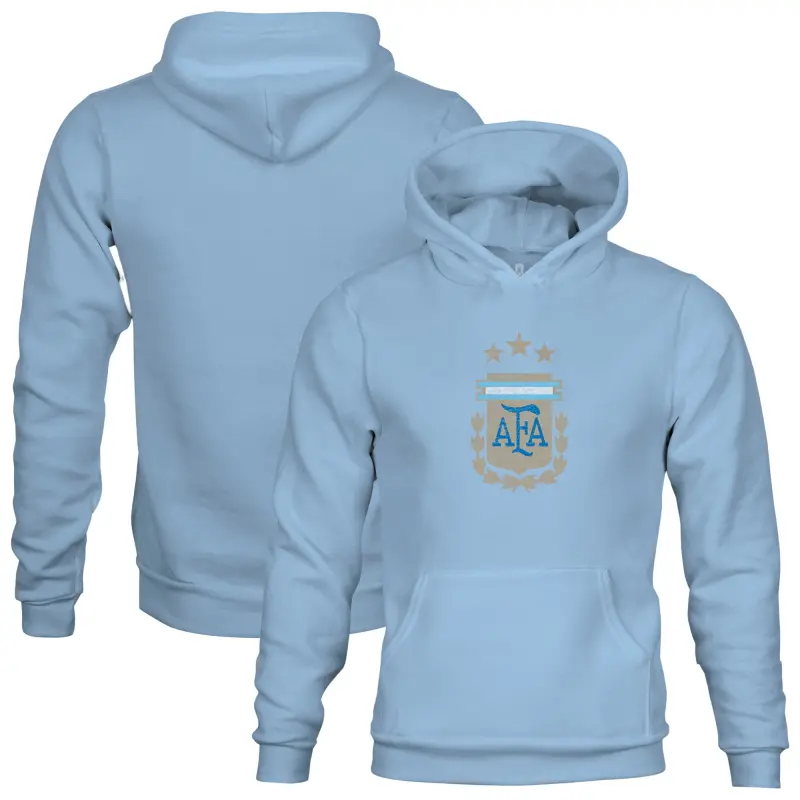 US Football Jerseys Argentina National Team 1863FC Youth Color Badge Fleece Pullover Hoodie – Blue– Official NFL Jerseys & Sportswear