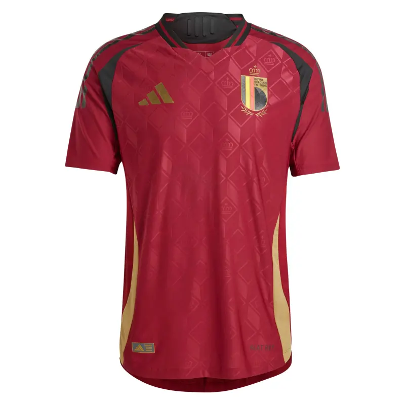 US Football Jerseys Belgium National Team adidas 2024 Home Authentic Jersey – Burgundy– Official NFL Jerseys & Sportswear