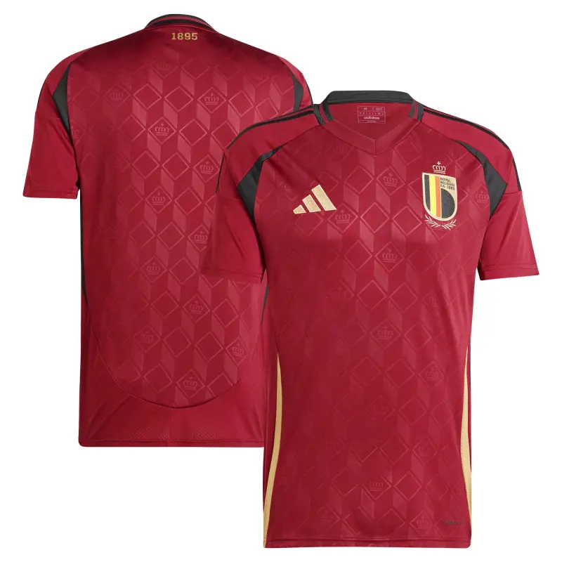 US Football Jerseys Belgium National Team adidas 2024 Home Replica Jersey – Burgundy– Official NFL Jerseys & Sportswear
