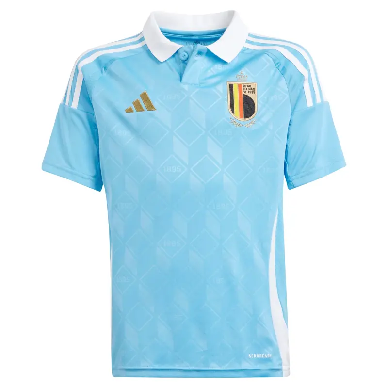 US Football Jerseys Belgium National Team adidas Youth 2024 Away Replica Jersey – Blue– Official NFL Jerseys & Sportswear