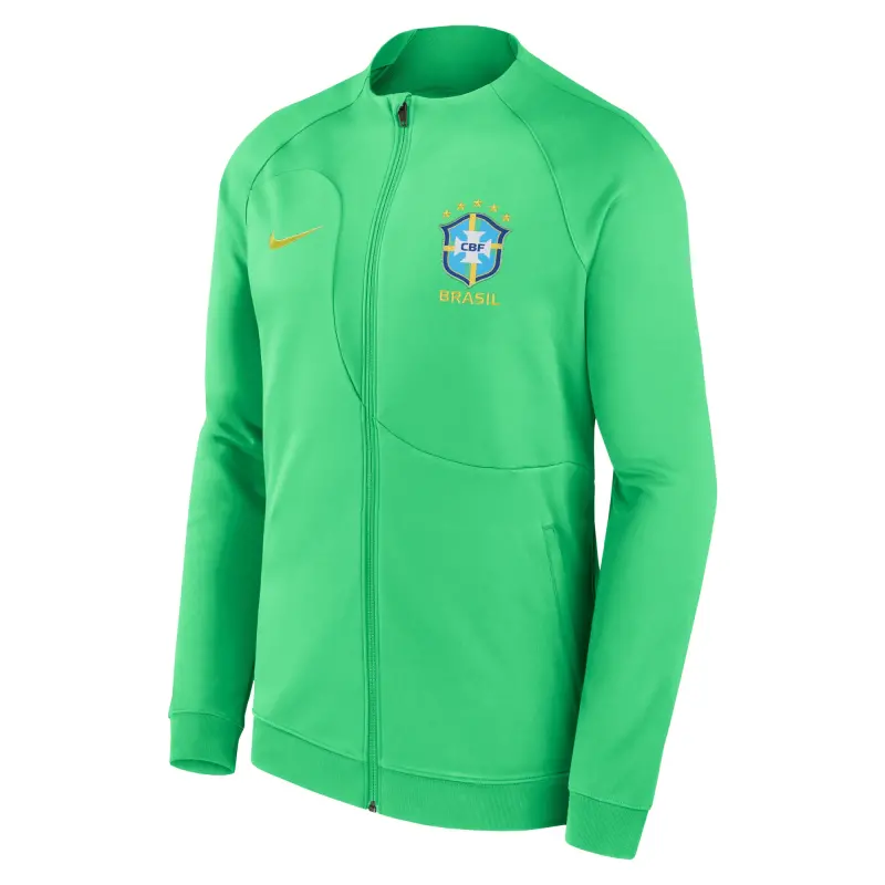 US Football Jerseys Brazil National Team Nike 2022 Academy Pro Anthem Performance Raglan Full-Zip Jacket – Green– Official NFL Jerseys & Sportswear