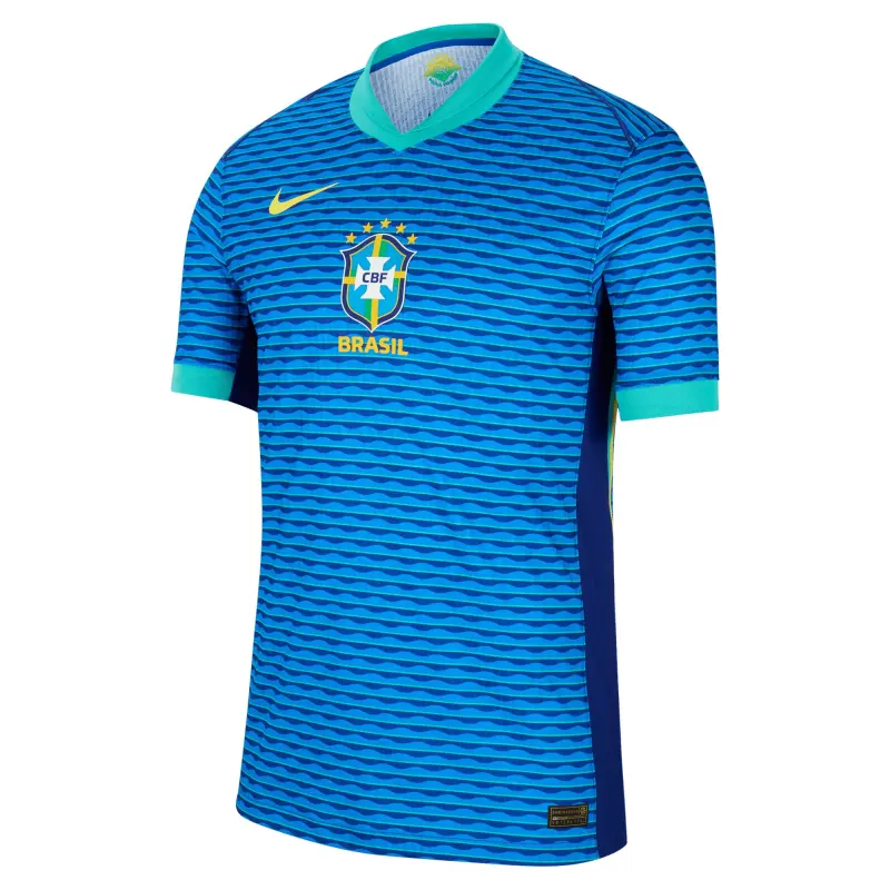 US Football Jerseys Brazil National Team Nike 2024 Away Match Authentic Jersey – Blue– Official NFL Jerseys & Sportswear