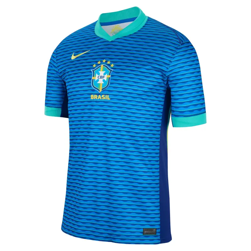 US Football Jerseys Brazil National Team Nike 2024 Away Stadium Replica Jersey – Blue– Official NFL Jerseys & Sportswear