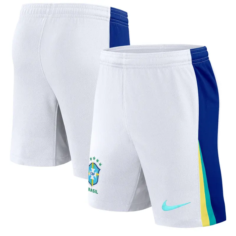 US Football Jerseys Brazil National Team Nike 2024 Away Stadium Shorts – White– Official NFL Jerseys & Sportswear