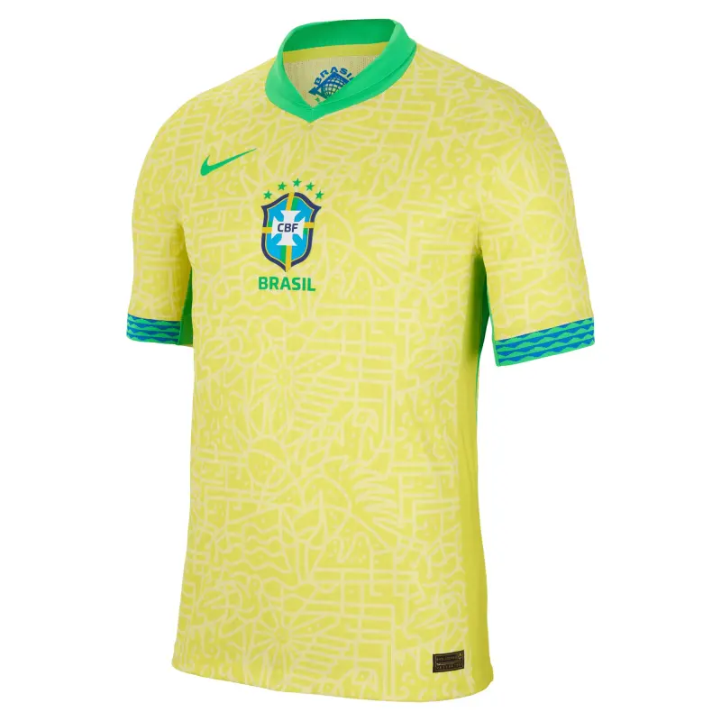 US Football Jerseys Brazil National Team Nike 2024 Home Match Authentic Jersey – Yellow– Official NFL Jerseys & Sportswear