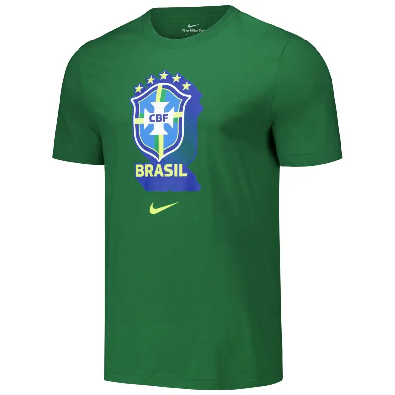 US Football Jerseys Brazil National Team Nike Crest Core T-Shirt – Green– Official NFL Jerseys & Sportswear