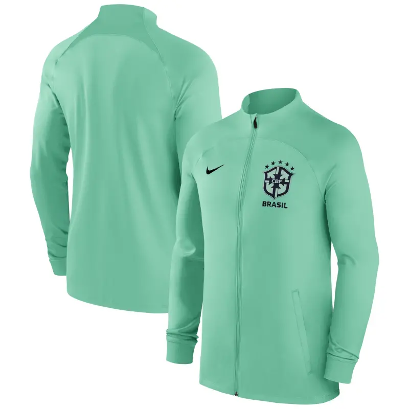 US Football Jerseys Brazil National Team Nike Strike Raglan Full-Zip Performance Track Jacket – Green– Official NFL Jerseys & Sportswear