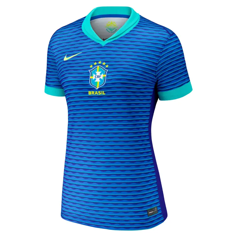 US Football Jerseys Brazil National Team Nike Women’s 2024 Away Stadium Replica Jersey – Blue– Official NFL Jerseys & Sportswear