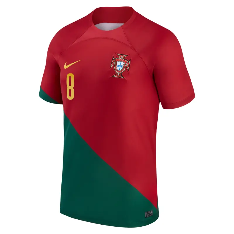 US Football Jerseys Bruno Fernandes Portugal National Team Nike 2022/23 Home Breathe Stadium Replica Player Jersey – Red– Official NFL Jerseys & Sportswear