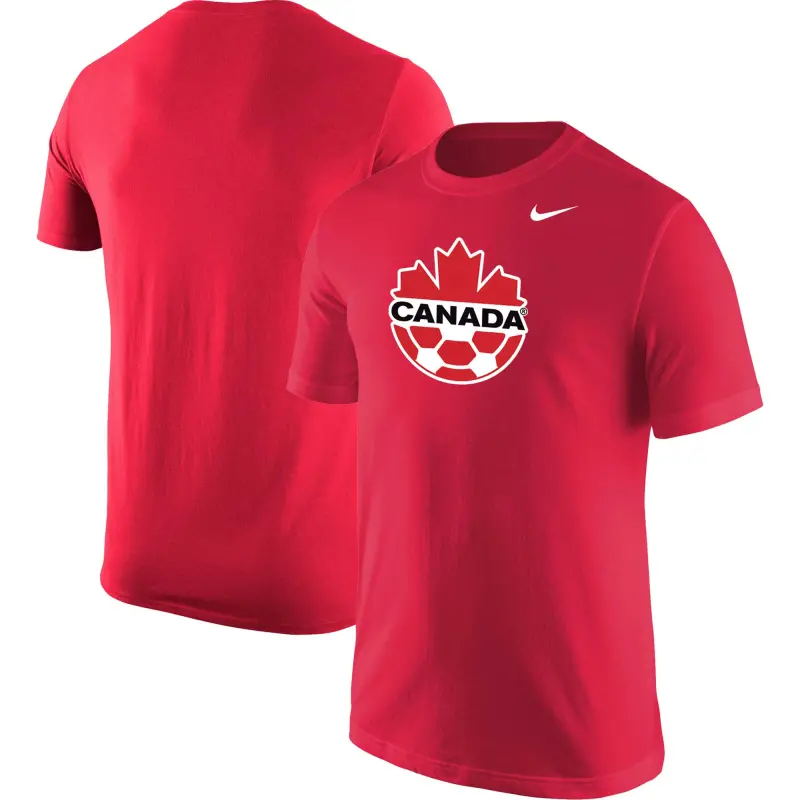 US Football Jerseys Canada Soccer Nike Core T-Shirt – Red– Official NFL Jerseys & Sportswear