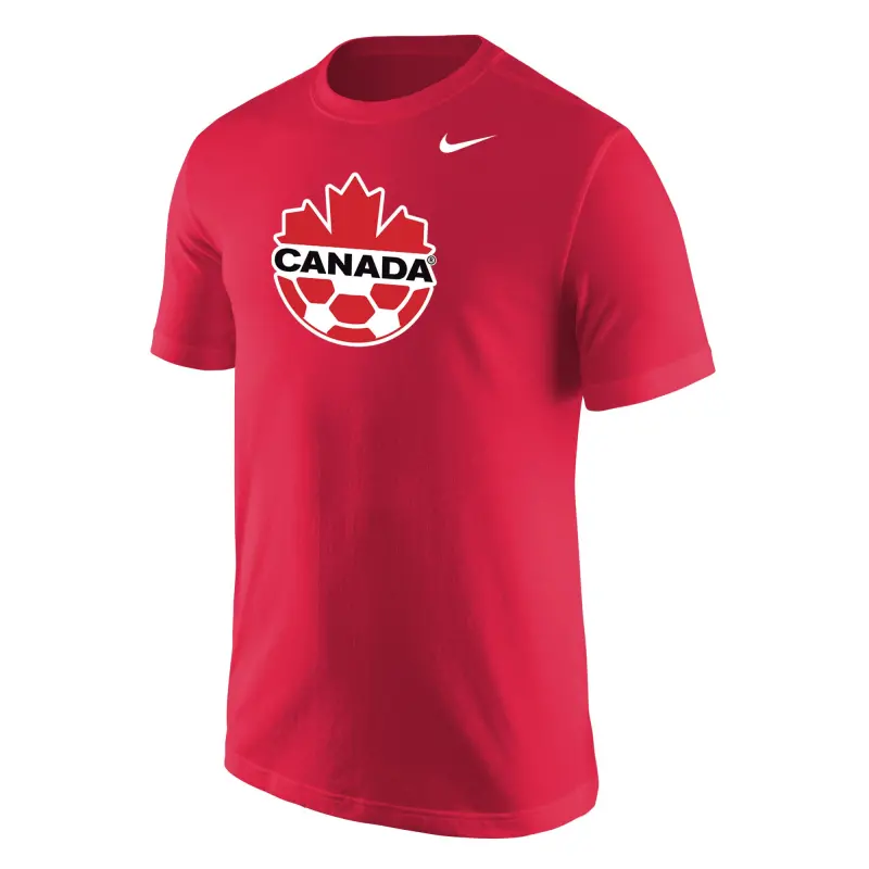 US Football Jerseys Canada Soccer Nike Core T-Shirt – Red– Official NFL Jerseys & Sportswear