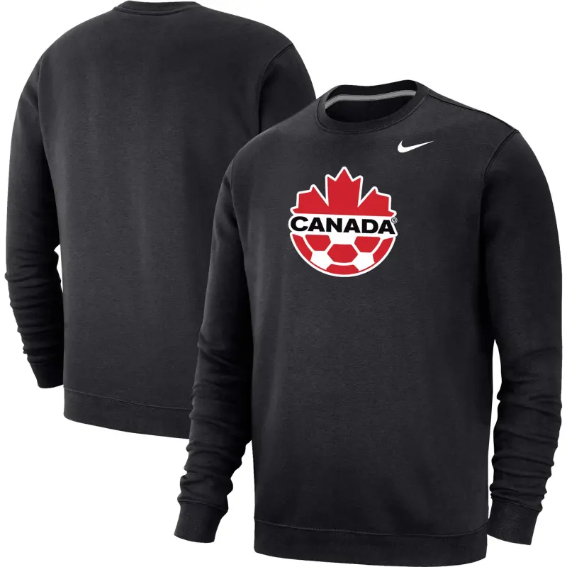 US Football Jerseys Canada Soccer Nike Fleece Pullover Sweatshirt – Black– Official NFL Jerseys & Sportswear