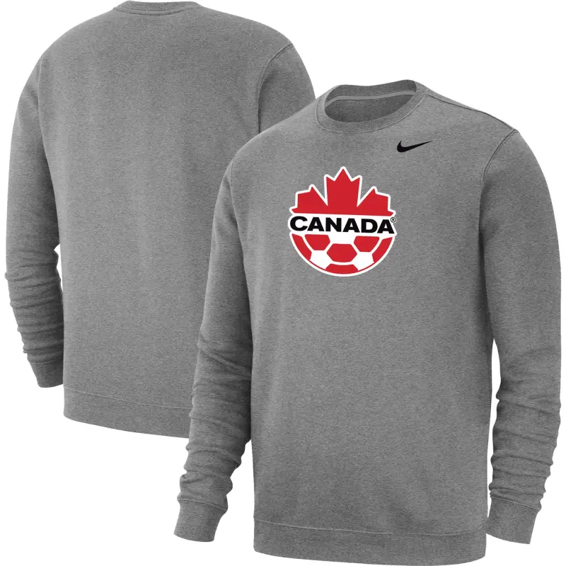 US Football Jerseys Canada Soccer Nike Fleece Pullover Sweatshirt – Heather Gray– Official NFL Jerseys & Sportswear