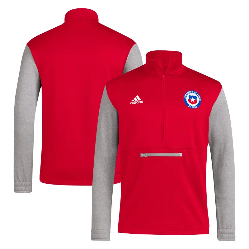 US Football Jerseys Chile National Team adidas AEROREADY Half-Zip Top – Red– Official NFL Jerseys & Sportswear