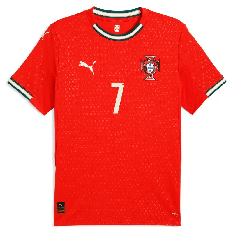 US Football Jerseys Cristiano Ronaldo Portugal National Team Puma 2025 Home Replica Jersey – Red– Official NFL Jerseys & Sportswear