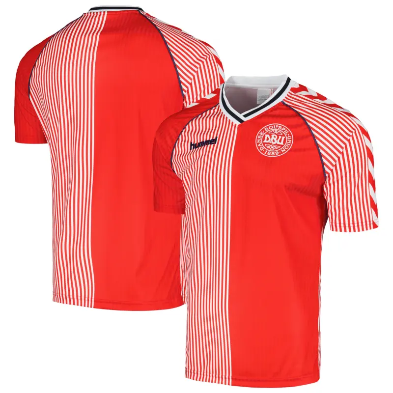 US Football Jerseys Denmark National Team 1986 Home Replica Jersey – Red– Official NFL Jerseys & Sportswear