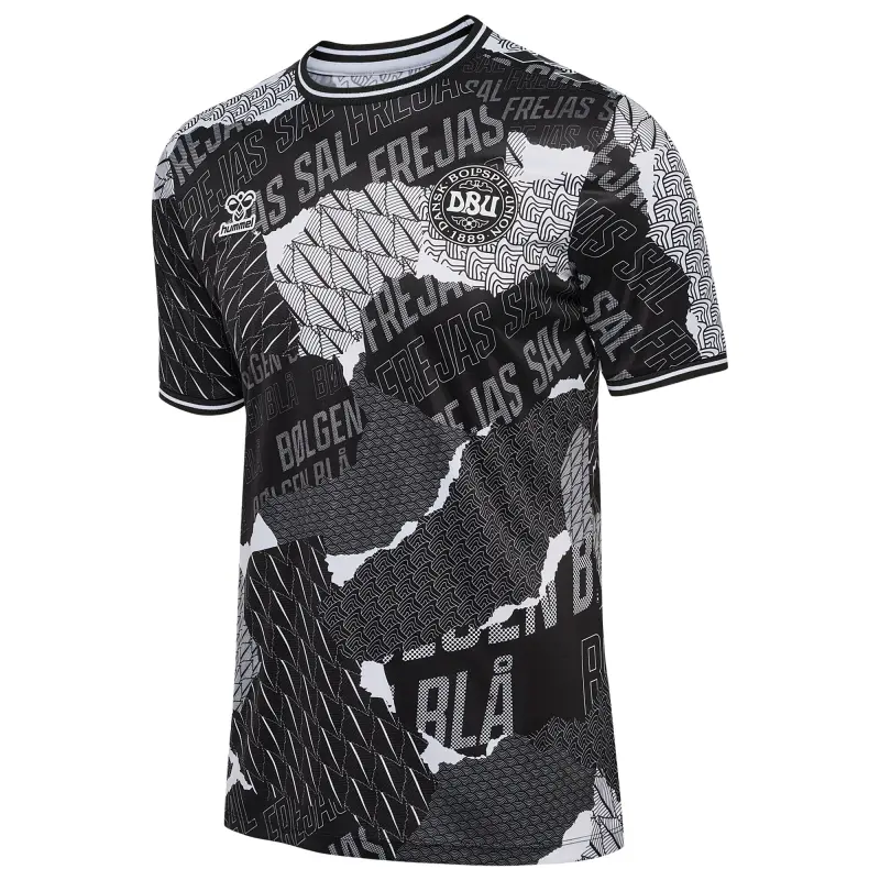 US Football Jerseys Denmark National Team 2024 Pre-Match Top – Black– Official NFL Jerseys & Sportswear