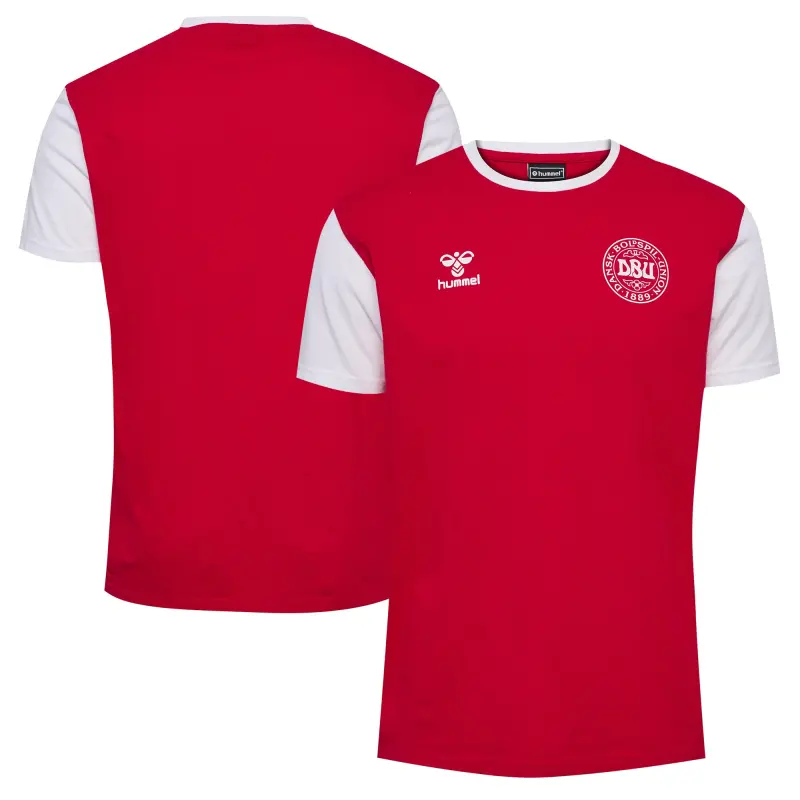 US Football Jerseys Denmark National Team Block T-Shirt – Red– Official NFL Jerseys & Sportswear