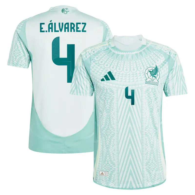 US Football Jerseys Edson Alvarez Mexico National Team adidas 2024 Away Authentic Player Jersey – Green– Official NFL Jerseys & Sportswear