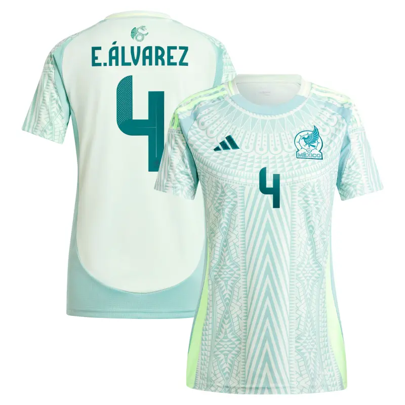 US Football Jerseys Edson Alvarez Mexico National Team adidas Women’s 2024 Away Replica Player Jersey – Green– Official NFL Jerseys & Sportswear