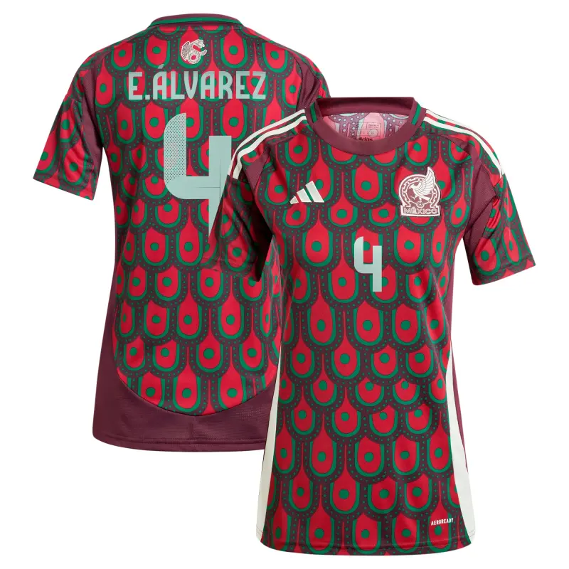 US Football Jerseys Edson Alvarez Mexico National Team adidas Women’s 2024 Home Replica Player Jersey – Burgundy– Official NFL Jerseys & Sportswear
