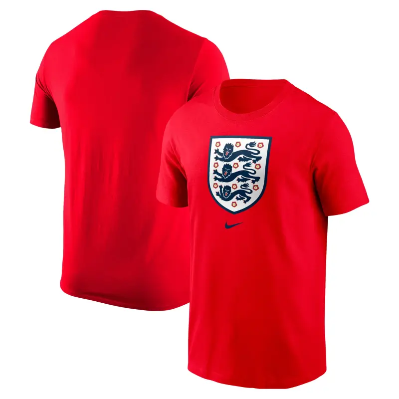 US Football Jerseys England National Team Nike Crest Core T-Shirt – Red– Official NFL Jerseys & Sportswear