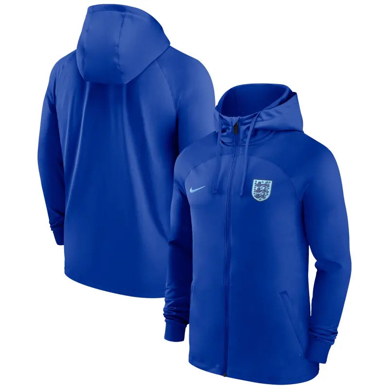 US Football Jerseys England National Team Nike Strike Raglan Hoodie Full-Zip Track Jacket – Blue– Official NFL Jerseys & Sportswear