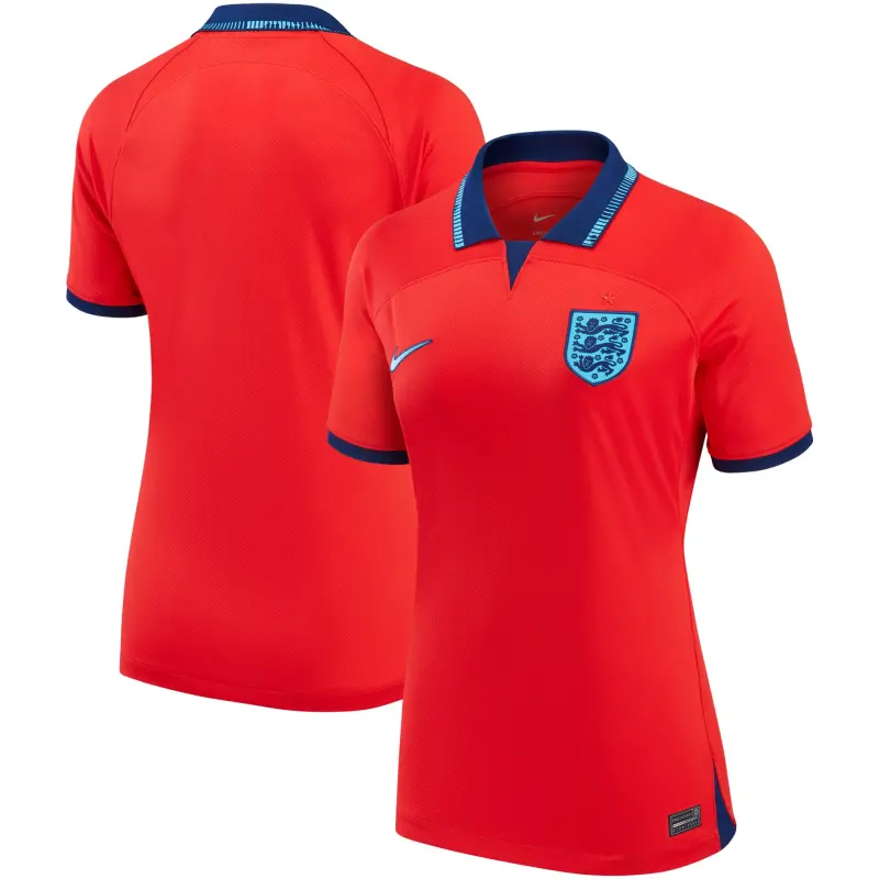 US Football Jerseys England National Team Nike Women’s 2022/23 Away Breathe Stadium Replica Blank Jersey – Red– Official NFL Jerseys & Sportswear