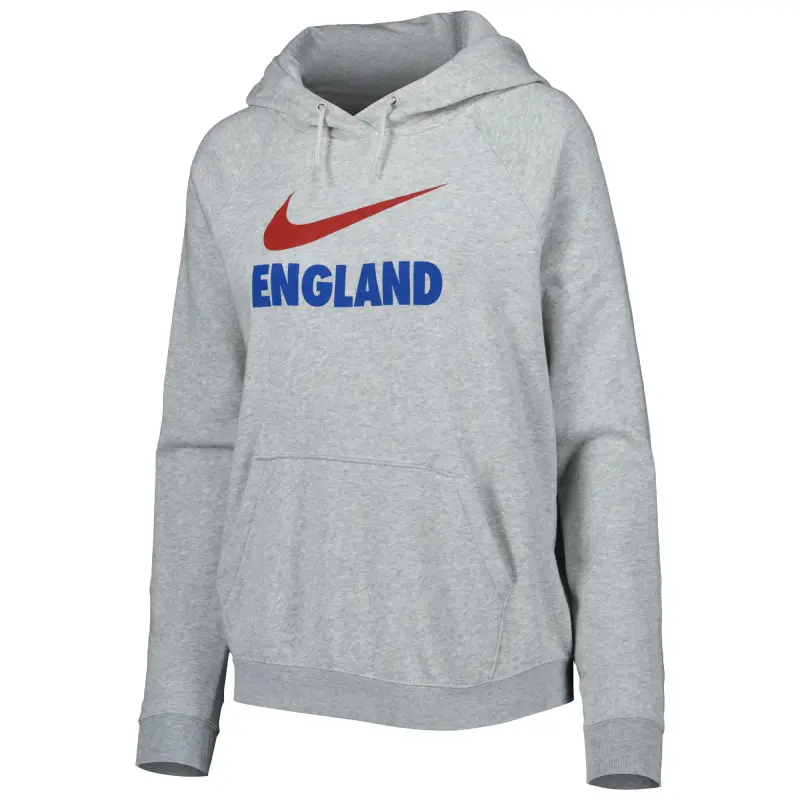 US Football Jerseys England National Team Nike Women’s Lockup Varsity Fleece Raglan Pullover Hoodie – Heather Gray– Official NFL Jerseys & Sportswear