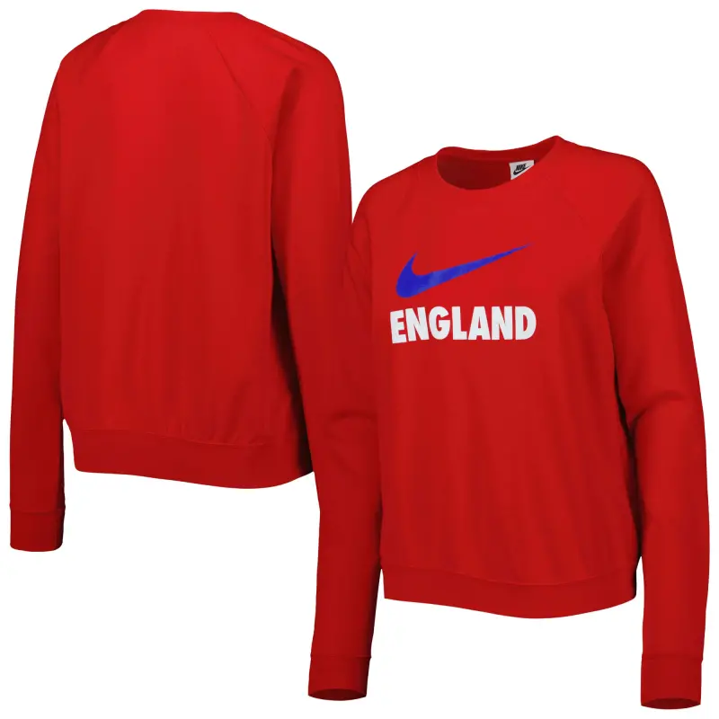 US Football Jerseys England National Team Nike Women’s Lockup Varsity Tri-Blend Raglan Pullover Sweatshirt – Red– Official NFL Jerseys & Sportswear