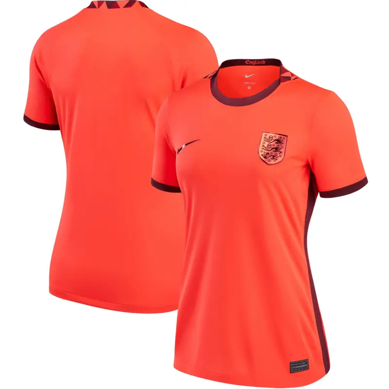 US Football Jerseys England Women’s National Team Nike Women’s 2022/23 Away Replica Blank Jersey – Red– Official NFL Jerseys & Sportswear