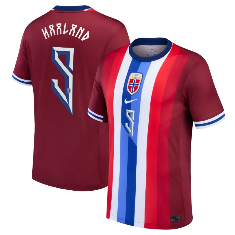 US Football Jerseys Erling Haaland Norway National Team Nike 2024 Home Replica Jersey – Red– Official NFL Jerseys & Sportswear
