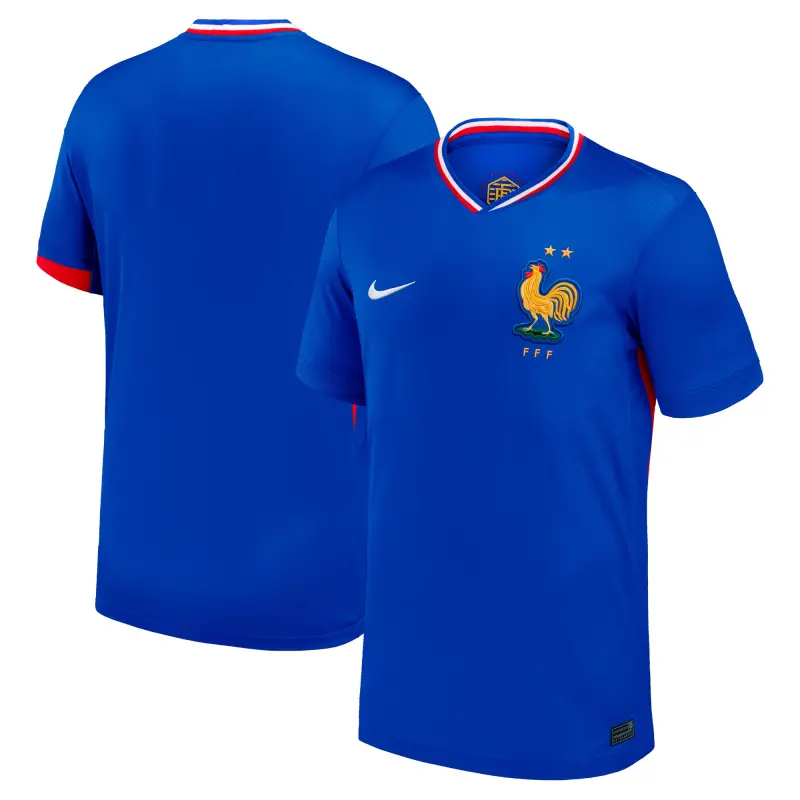 US Football Jerseys France National Team Nike 2024 Home Replica Blank Jersey – Blue– Official NFL Jerseys & Sportswear