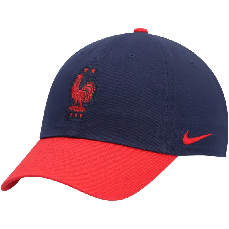 US Football Jerseys France National Team Nike Campus Adjustable Hat – Navy/Red– Official NFL Jerseys & Sportswear